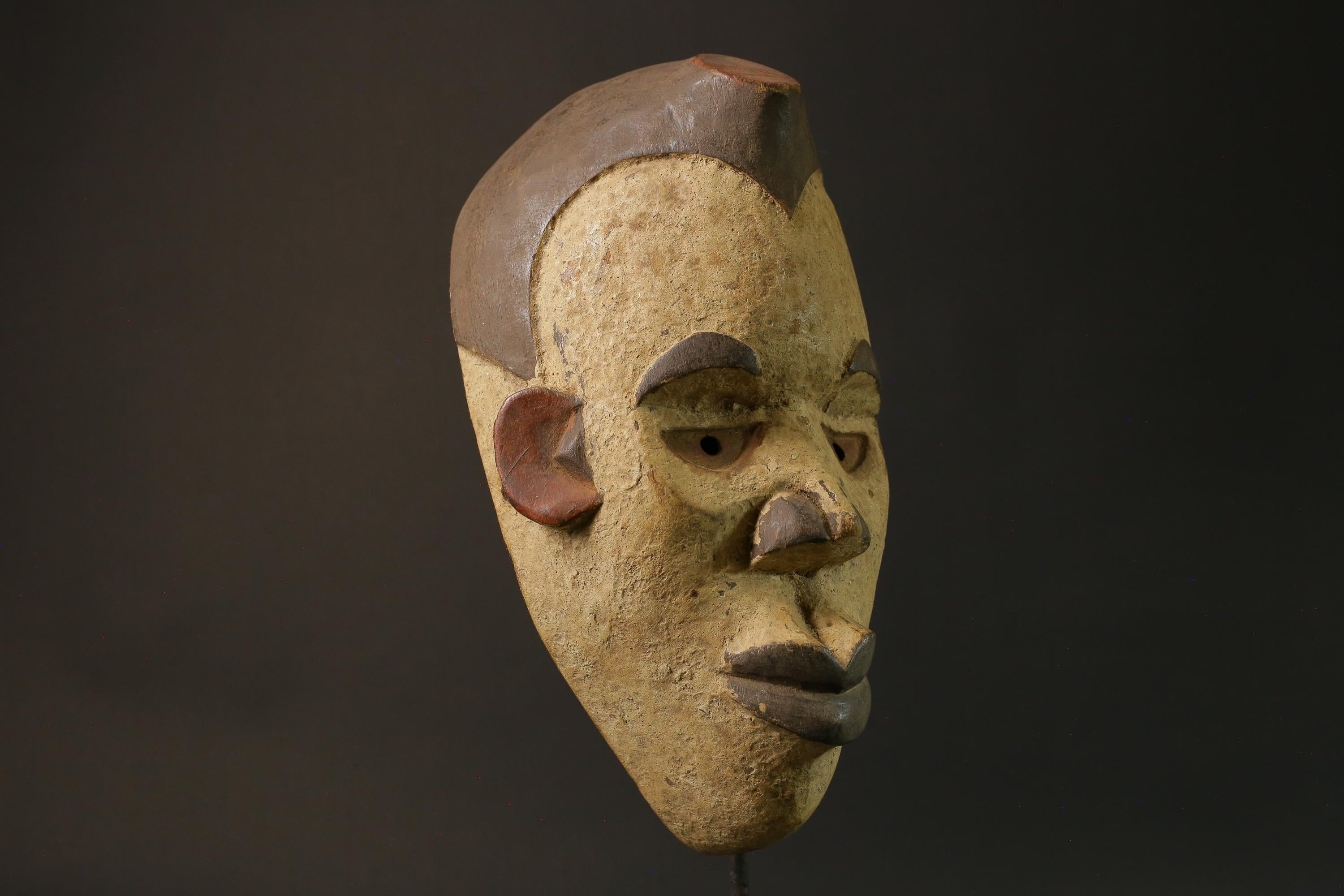 African Mask igbo Tribal Face Mask Wood Hand Carved Masks for wall igbo -7492