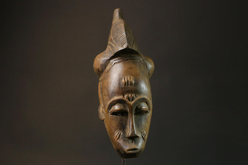African Baule Mask Female Portrait Mask Wall Hanging Home Masks for wall-7507