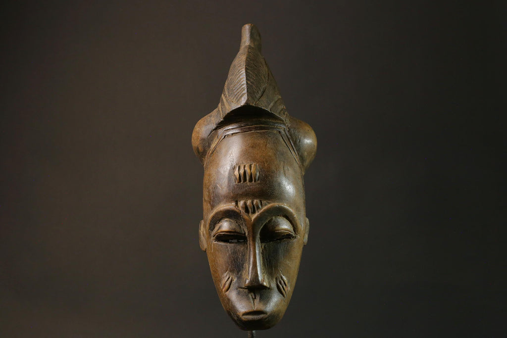 African Baule Mask Female Portrait Mask Wall Hanging Home Masks for wall-7507