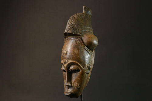 African Baule Mask Female Portrait Mask Wall Hanging Home Masks for wall-7507