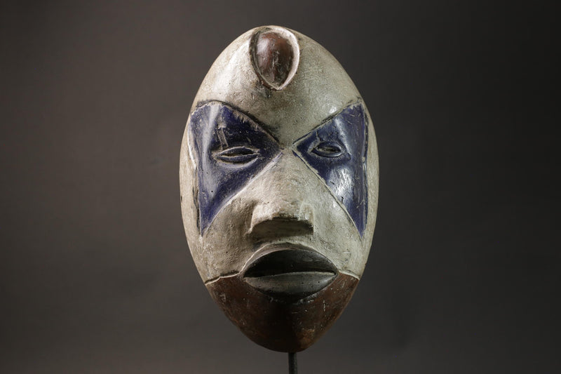 African mask Igbo wood African real figure vintage African masks for wall -G2825