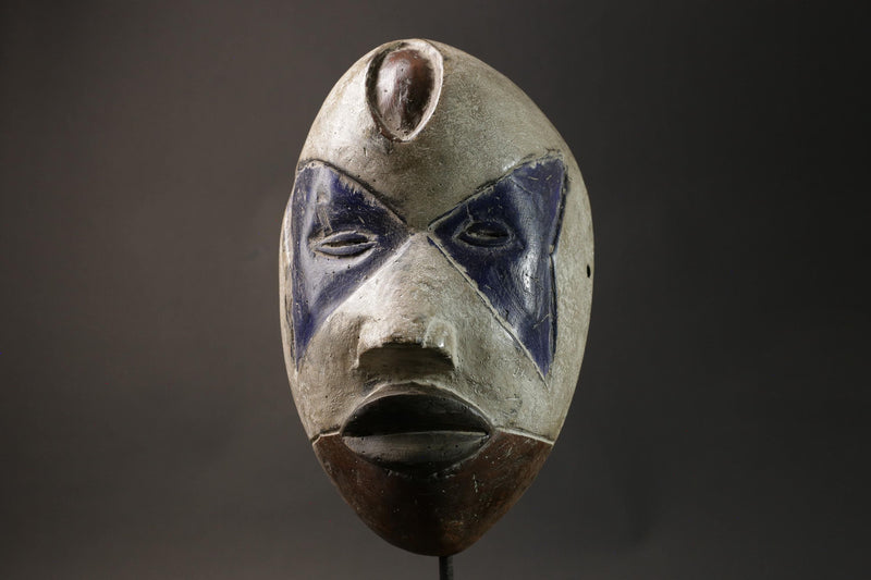 African mask Igbo wood African real figure vintage African masks for wall -G2825