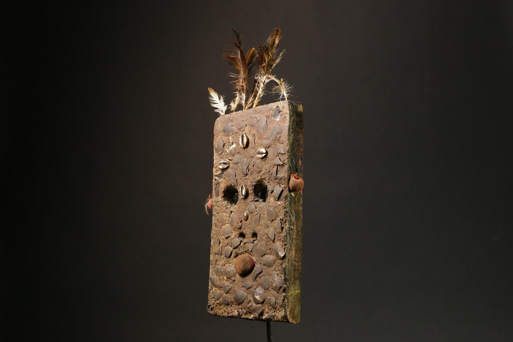 African Tribal Face Mask - Wooden Baule Goli Mask for Home Décor Masks for wall-G1485