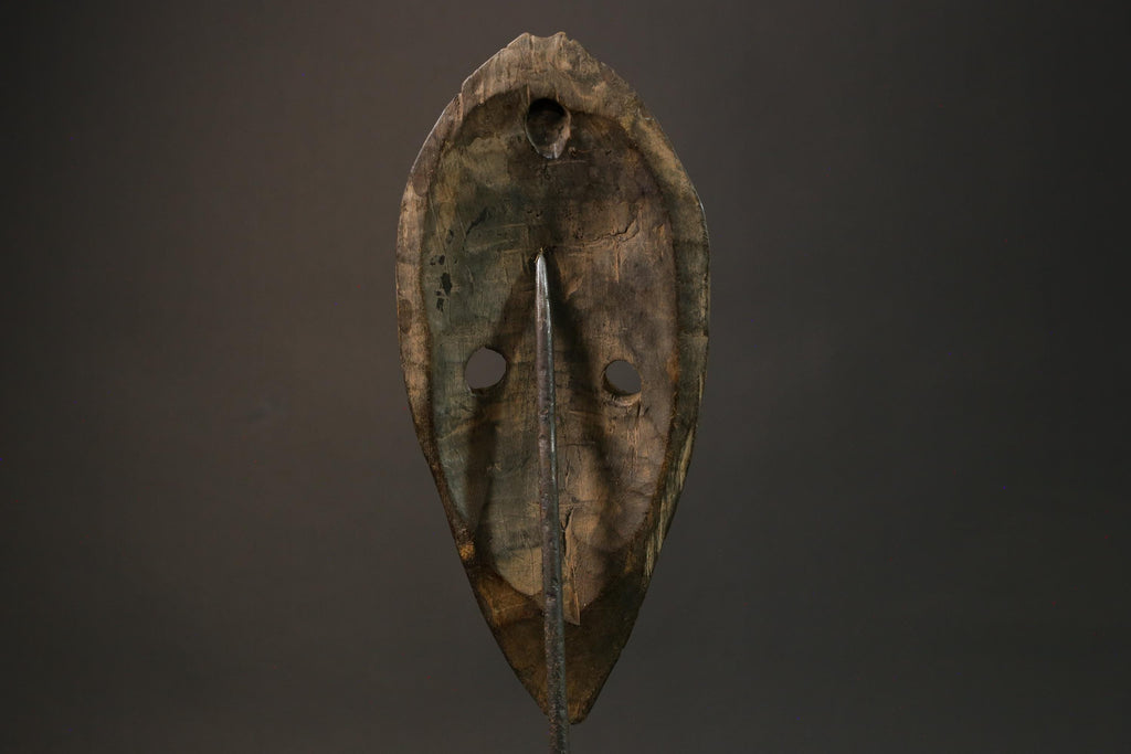 African mask wood Dan Mask African real figure vintage African masks for wall  -7588