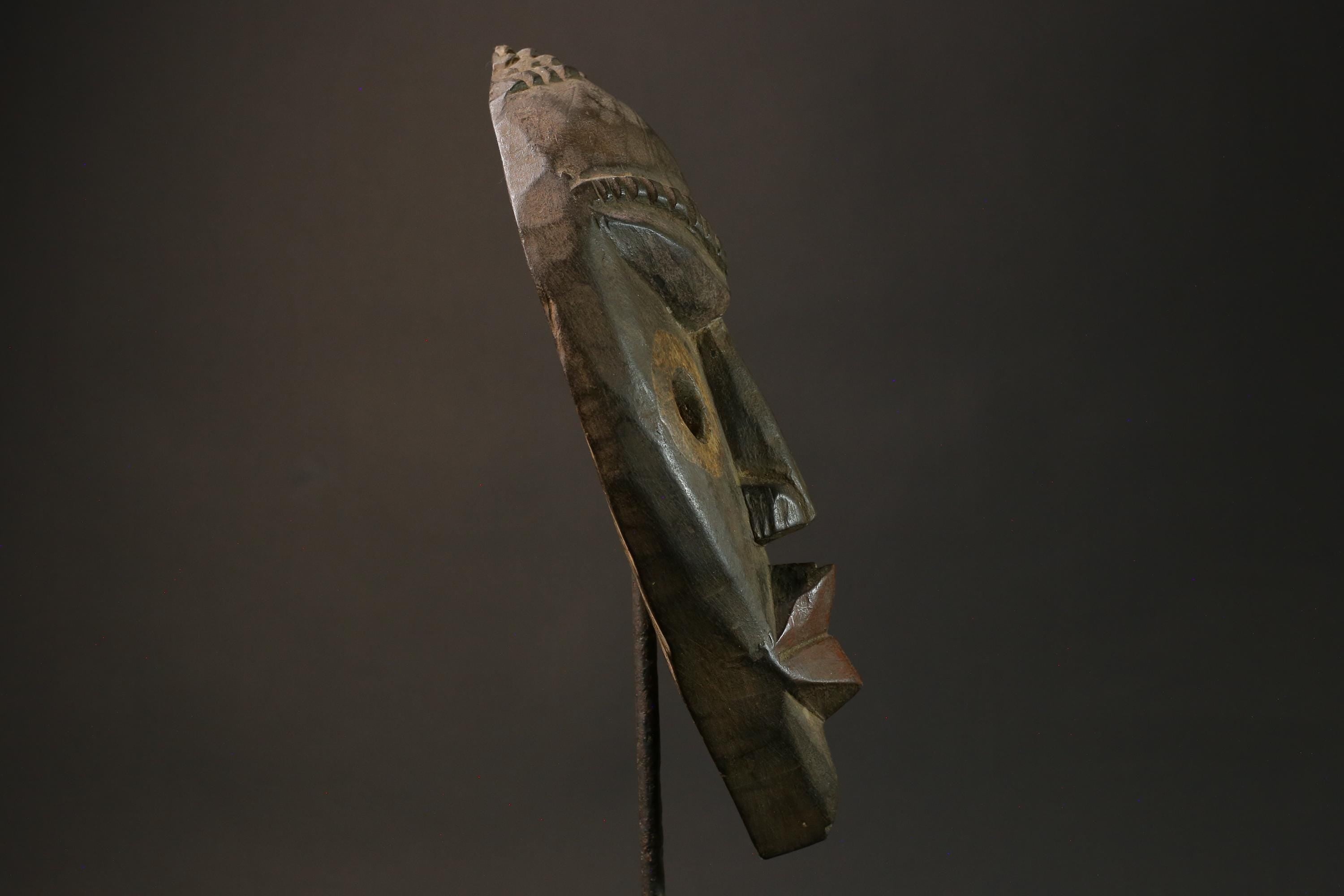 African mask wood Dan Mask African real figure vintage African masks for wall  -7588