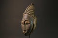 African Mask Baule Antiques Tribal Art Face Vintage Wood Carved Vintage -7590