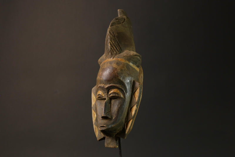 African mask wood African real figure vintage African masks for wall Guro Mask Wall -7594