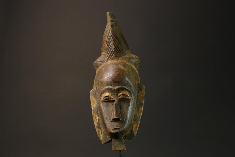 African mask wood African real figure vintage African masks for wall Guro Mask Wall -7594