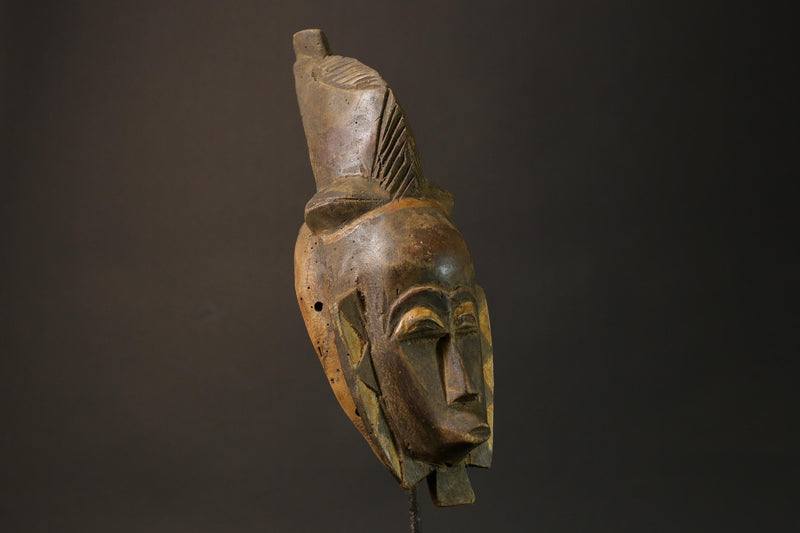 African mask wood African real figure vintage African masks for wall Guro Mask Wall -7594