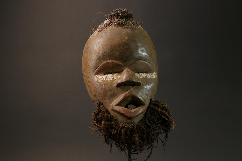 African mask wood African real figure vintage African masks Dan Tribe Masks-7576