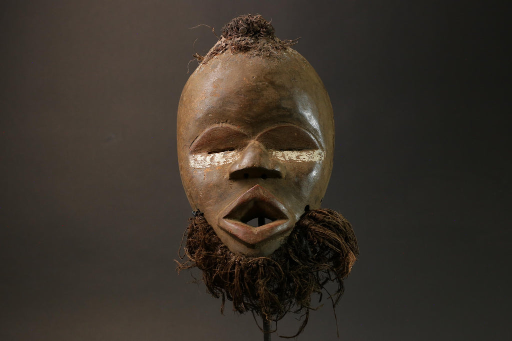 African mask wood African real figure vintage African masks Dan Tribe Masks-7576