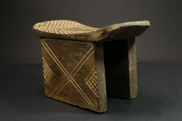 African Ethnic Senofu Stool Carved Wood special Vintage Home Décor statue-G1233