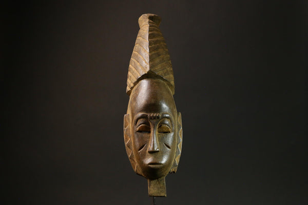 Vintage Guro Mask - Hand-Carved African Tribal Wooden Face Wall Hanging Art Masks for wall-9118