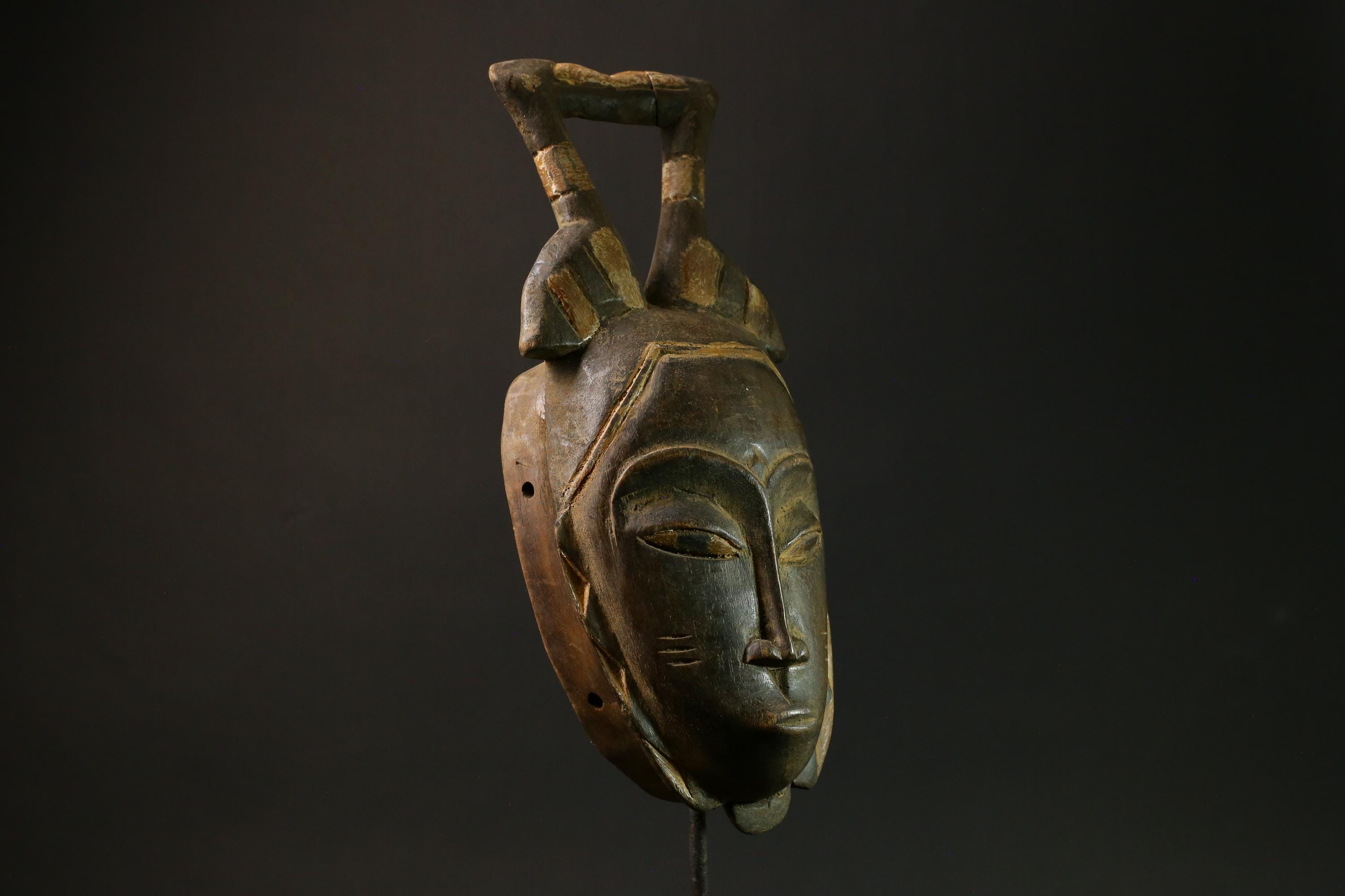 Vintage African Guro Tribal Mask - Hand-Carved Wooden Wall Hanging Decor Masks for wall-7869