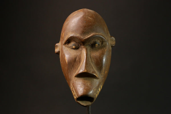 African Vintage Hand-Carved African Dan Mask - Tribal Decor from Congo Masks for wall- 3202