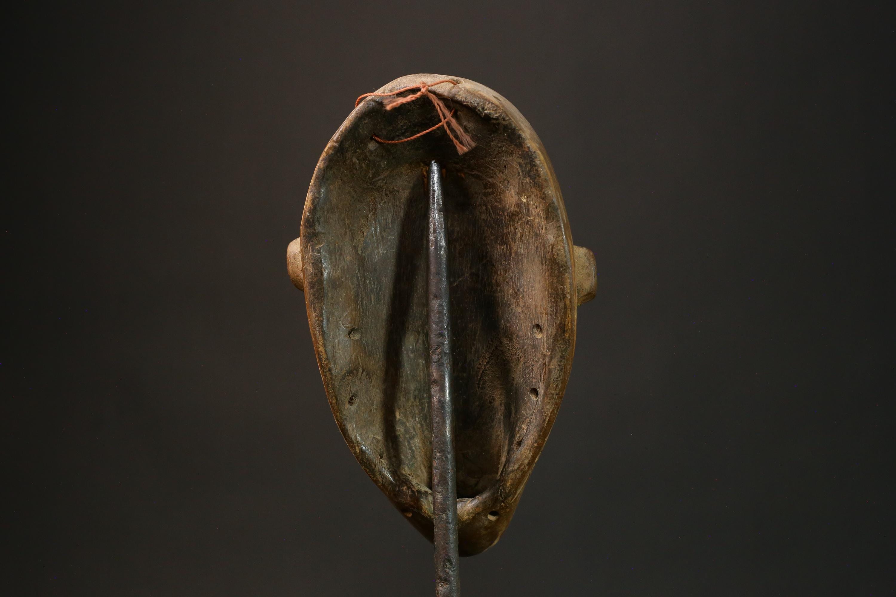 African Vintage Hand-Carved African Dan Mask - Tribal Decor from Congo Masks for wall- 3202