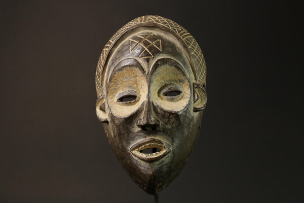 African Chokwe mask wood African figure vintage African masks for wall-G2844