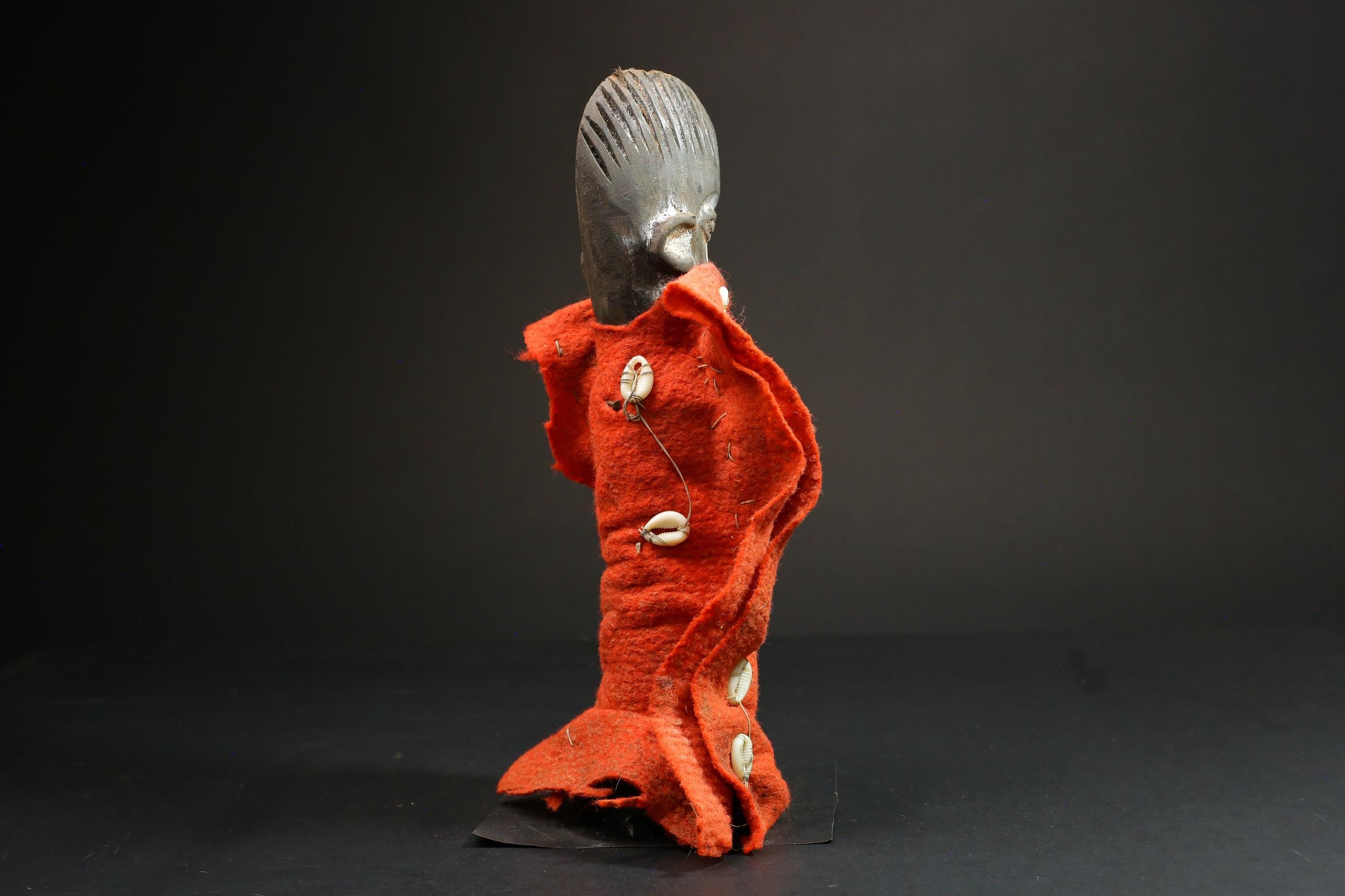 Handcrafted African Nkisi N'kondi Figure - Wooden Voodoo Doll Statue Art-G3107
