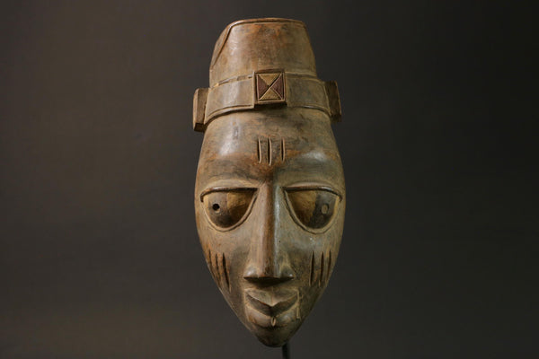 African Lega Mask Hand Carved Wooden Wall Hanging Primitive Masks for wall-7574