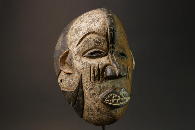 African Begs Mask From Wood Igbo Tribes Vintage Igbo Masks for wall-8938