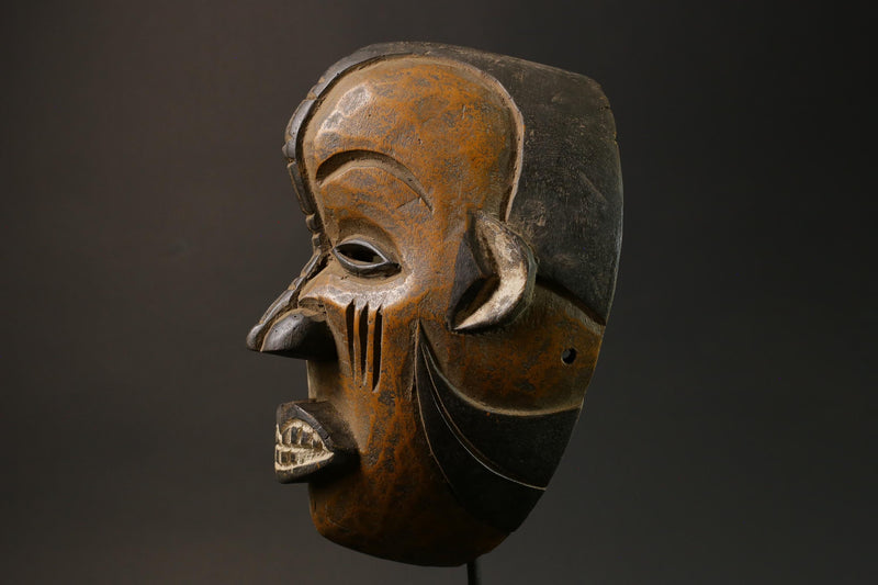 African Begs Mask From Wood Igbo Tribes Vintage Igbo Masks for wall-8938