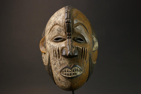 African Begs Mask From Wood Igbo Tribes Vintage Igbo Masks for wall-8938