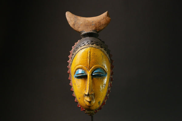 Vintage Guro Mask Handmade African Tribal Wall Hanging Art Unique Decor Piece Home Décor Hand Carved Wall Hanging Masks for wall-G3131