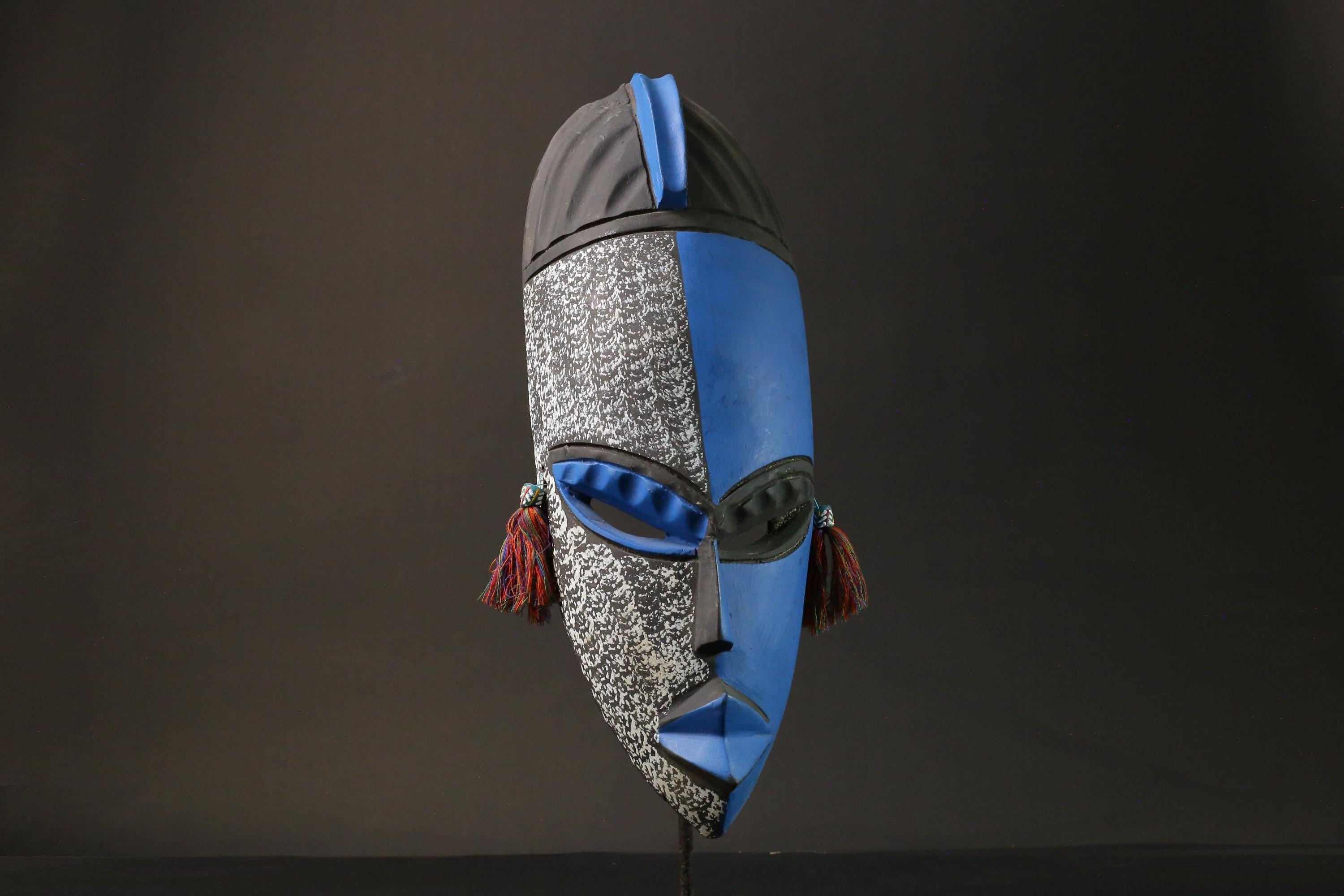 African mask wood Ghana African real figure vintage African masks for wall-6098