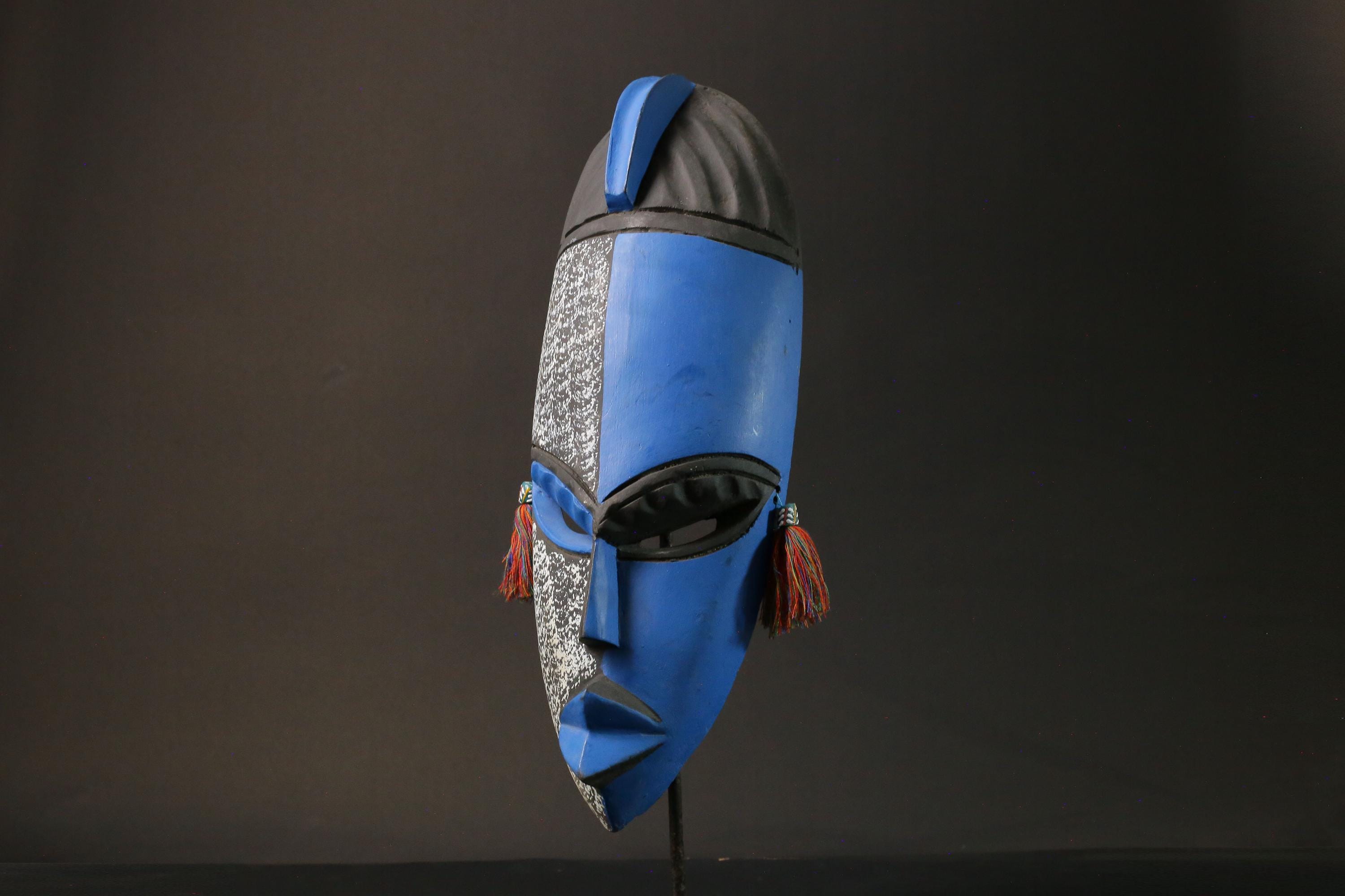 African mask wood Ghana African real figure vintage African masks for wall-6098