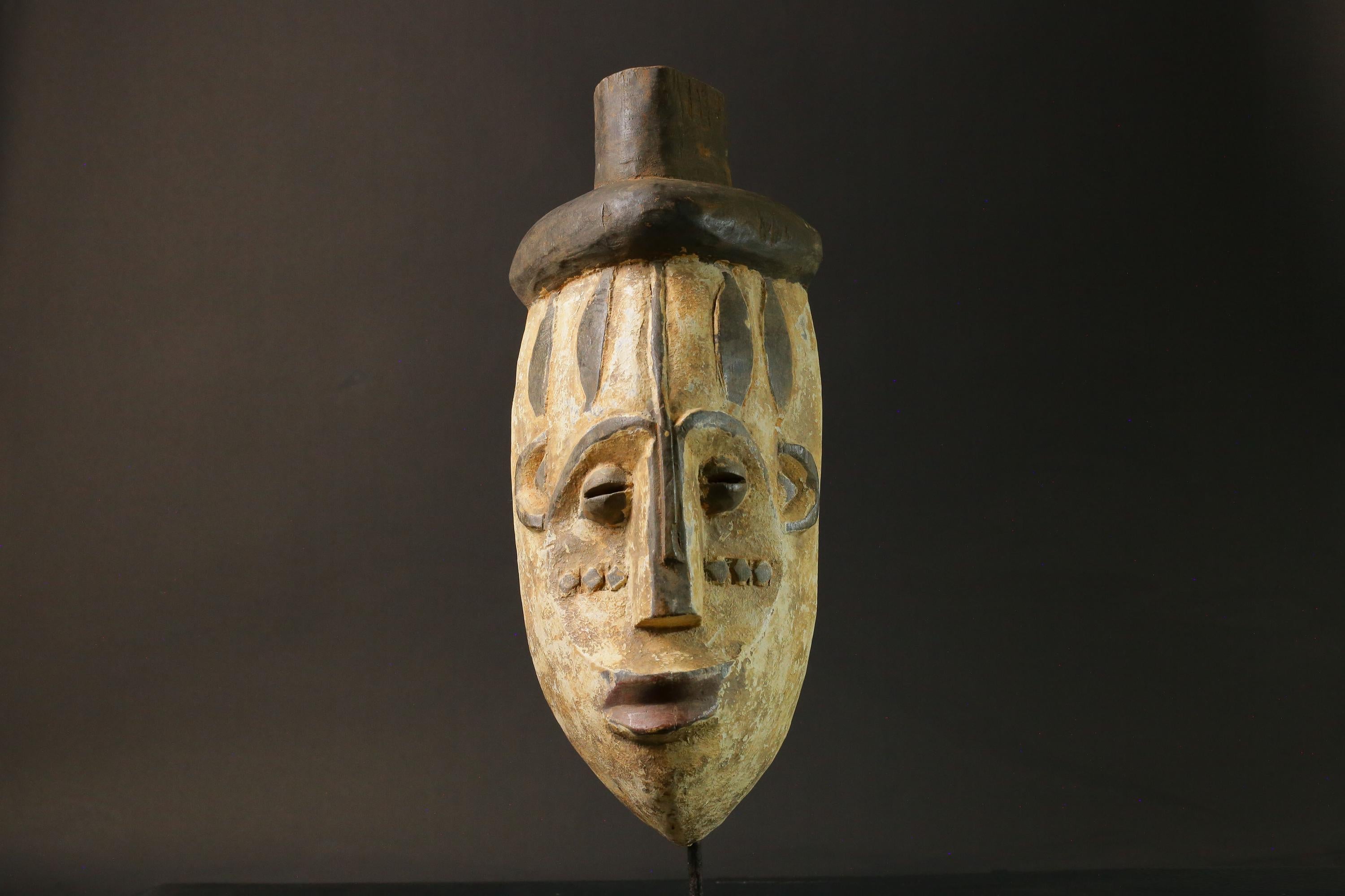 African wood mask antiques Home Décor Hand Carved Masks BEGA Collectibles-7600