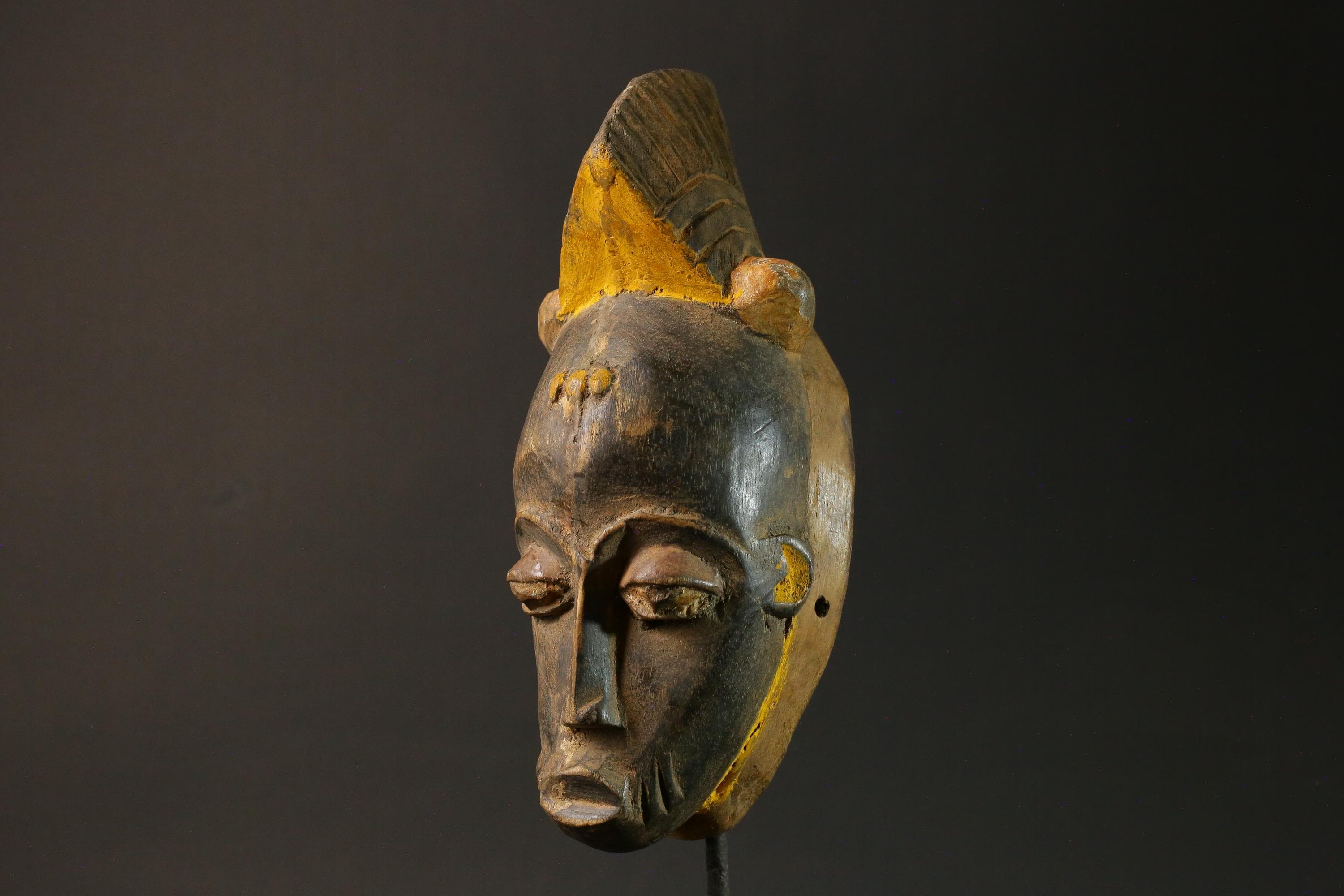 African wood mask antiques Guro vintage african mask large Masks for wall-G1258