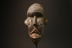 African mask Hand-Carved African Tribal Face Mask - Unique Dan Kran Wooden Wall Decor Mask for Home - Ethnic Art Piece - 2044