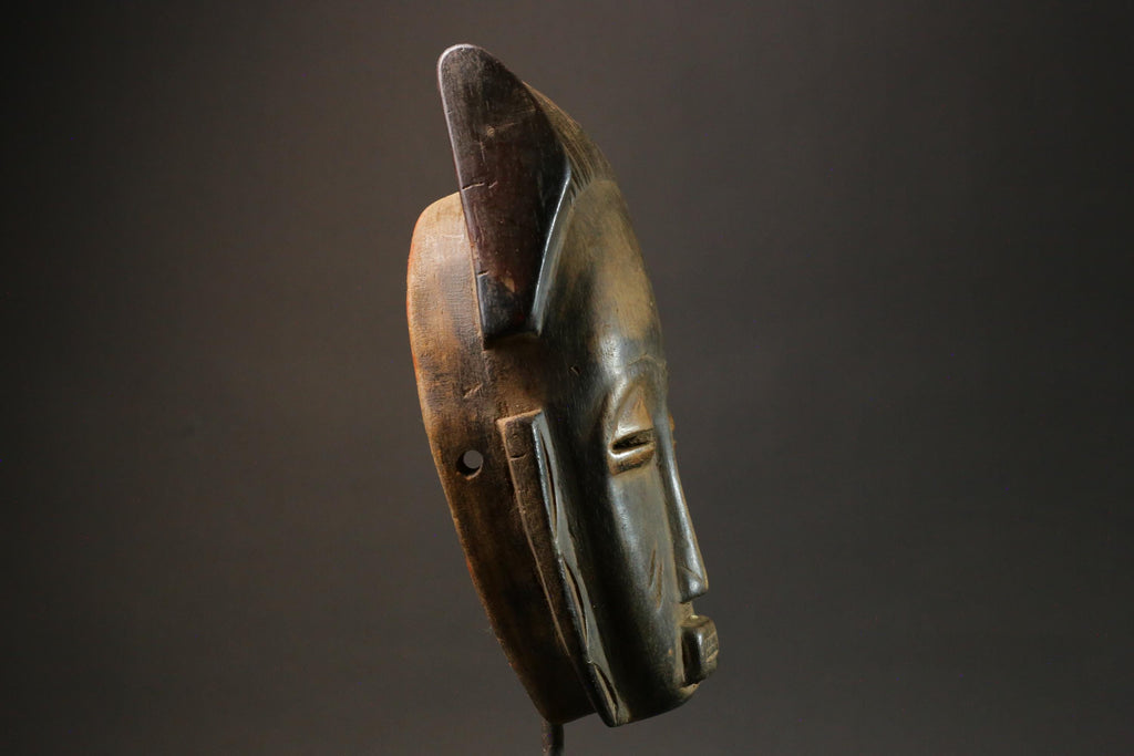 African Tribal Guro Wood masks Hand Carved Vintage Wood Hanging Masks for wall-7557