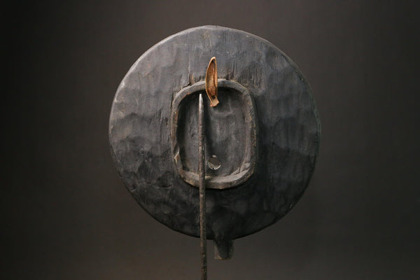 African Authentic African Sun Mask BWA Handcrafted Unique Wall Hanging Decor from Burkina Faso Primitive Ethnic Art Piece for Home -G3175