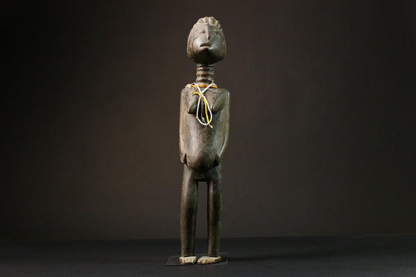 African Vintage Mami Wata Fertility Statue from Africa Stunning Unique Western Art Piece Perfect for Collectors and Home Decor -G1565