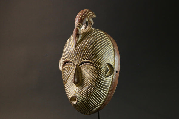 African Face Mask African Hand Carved Wall Hanging Songye Home Décor masks for wall-G2916