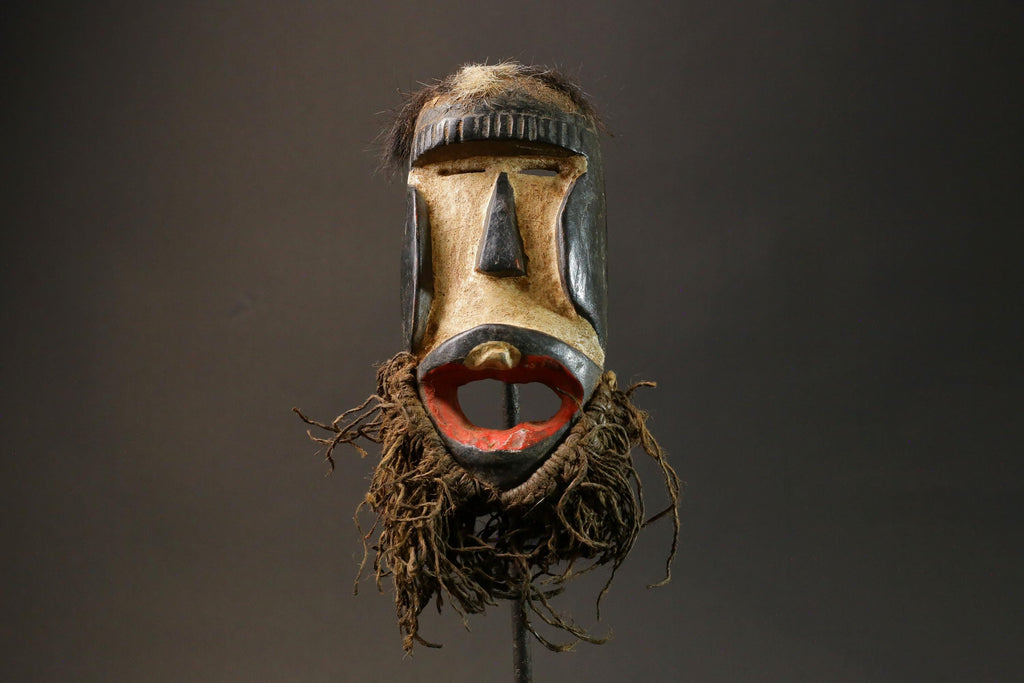African wood mask antiques Wooden Tribal Dan Kran also Dan Ngere or Dan  Masks for wall-G2918