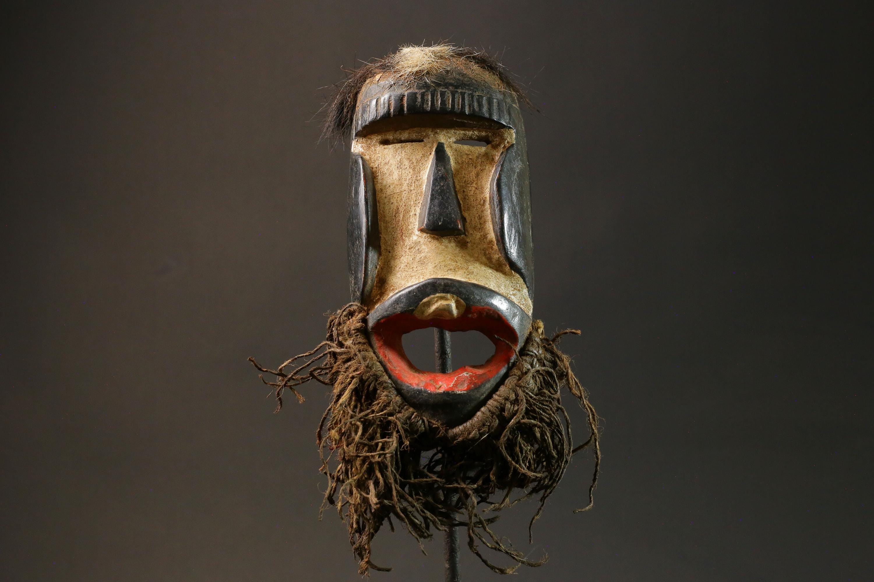 African wood mask antiques Wooden Tribal Dan Kran also Dan Ngere or Dan  Masks for wall-G2918
