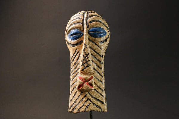 African Tribal Wood masks songye kifwebe carved wooden mask -G2922