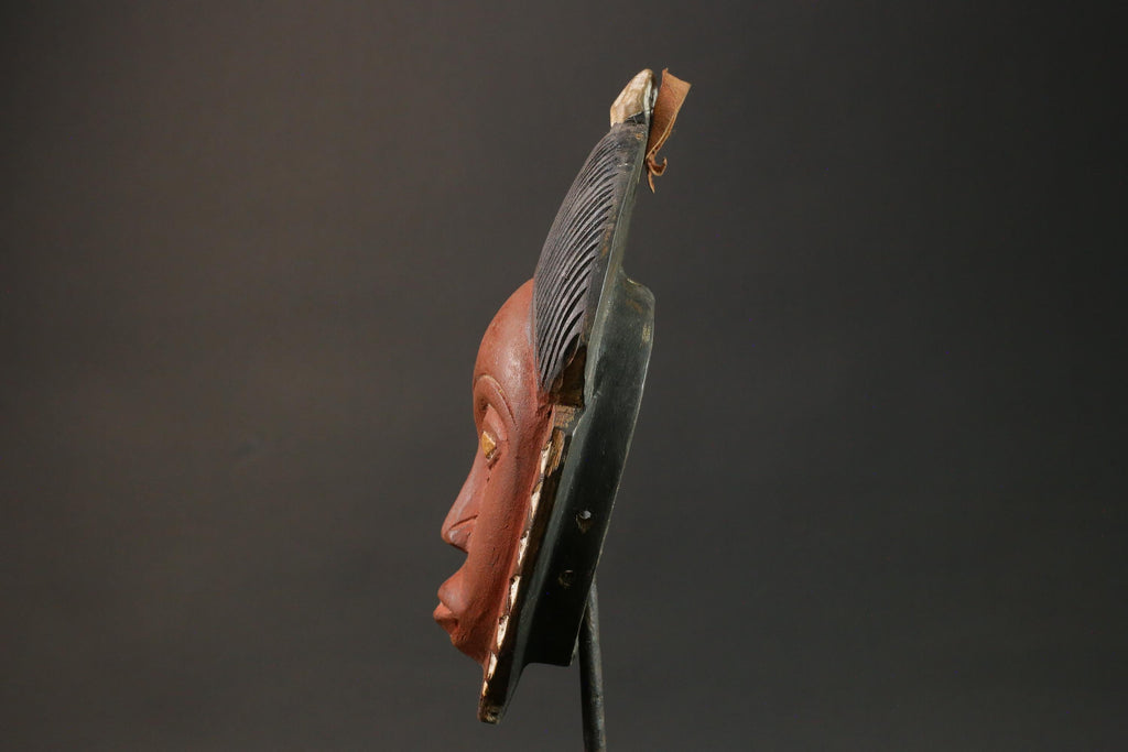 African wood mask antiques Tribal Face Hand Carved Wall Hanging Mask Guro Masks for wall-G2926