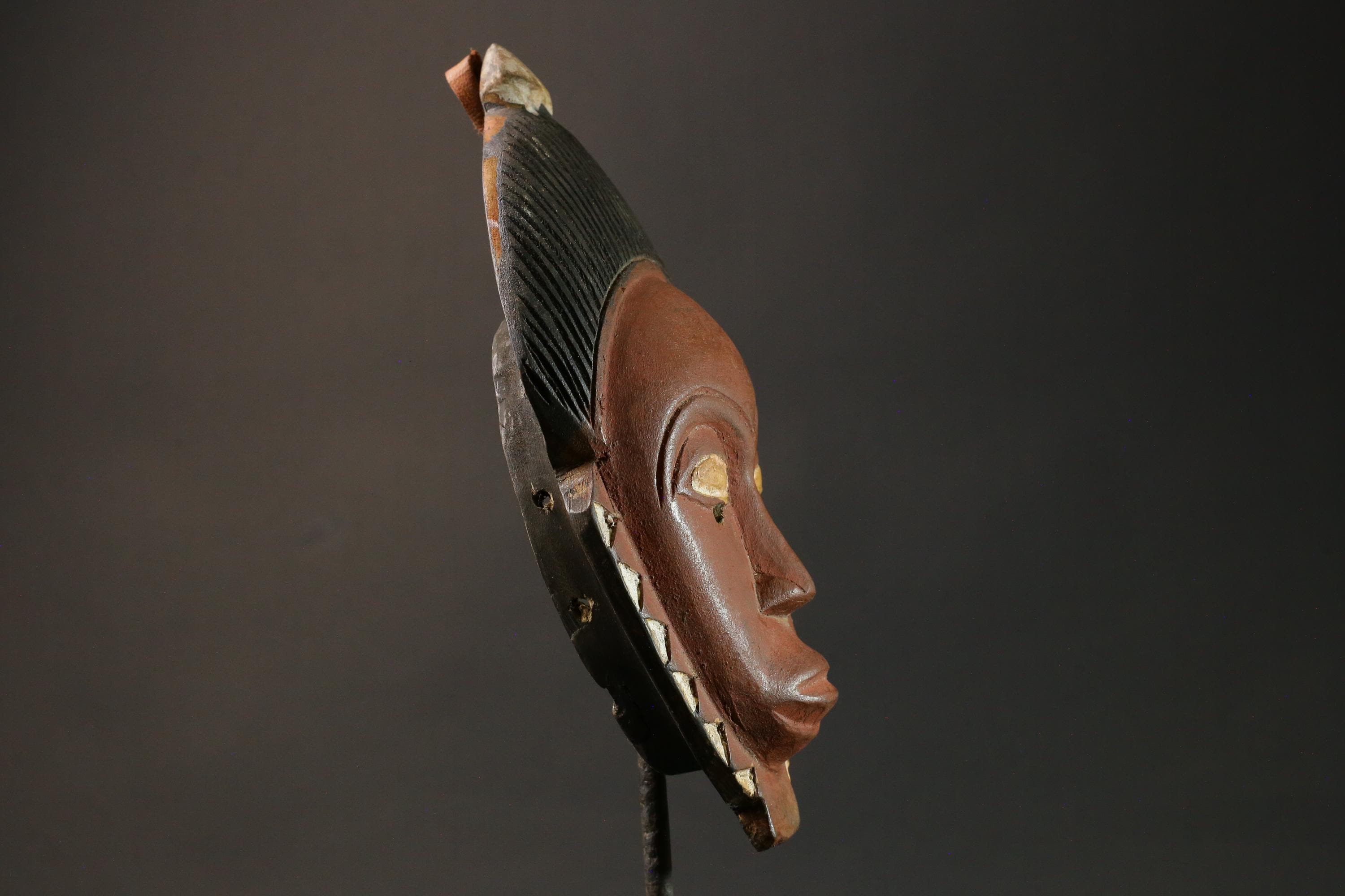 African wood mask antiques Tribal Face Hand Carved Wall Hanging Mask Guro Masks for wall-G2926