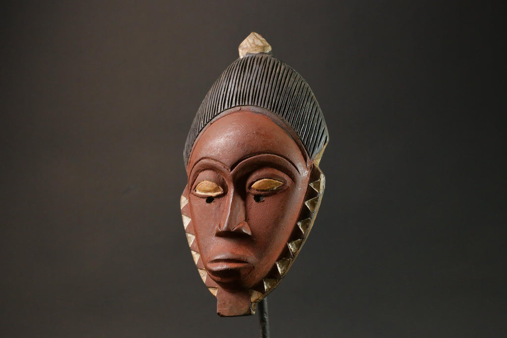 African wood mask antiques Tribal Face Hand Carved Wall Hanging Mask Guro Masks for wall-G2926