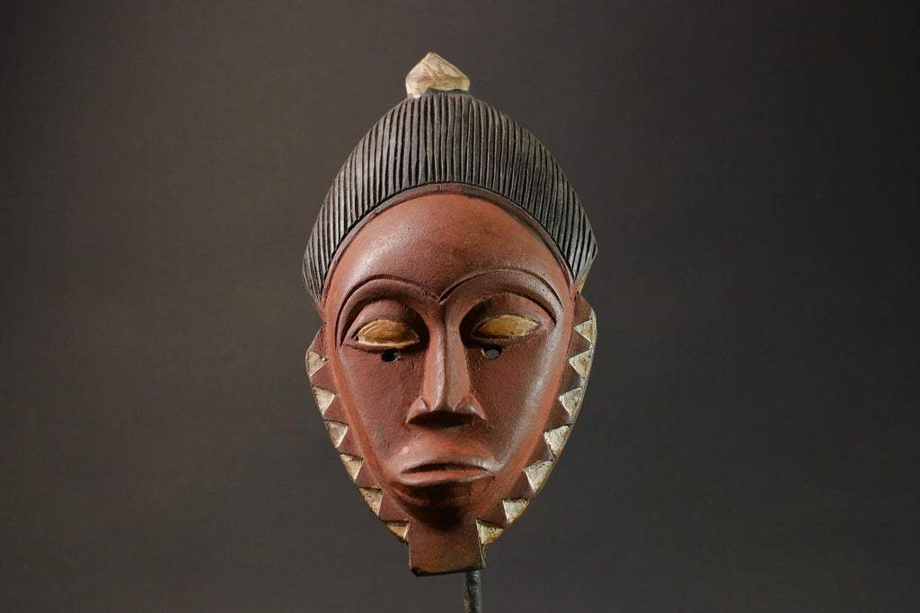 African wood mask antiques Tribal Face Hand Carved Wall Hanging Mask Guro Masks for wall-G2926