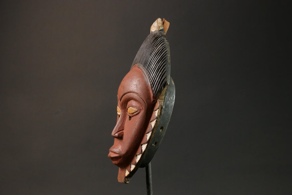 African wood mask antiques Tribal Face Hand Carved Wall Hanging Mask Guro Masks for wall-G2926