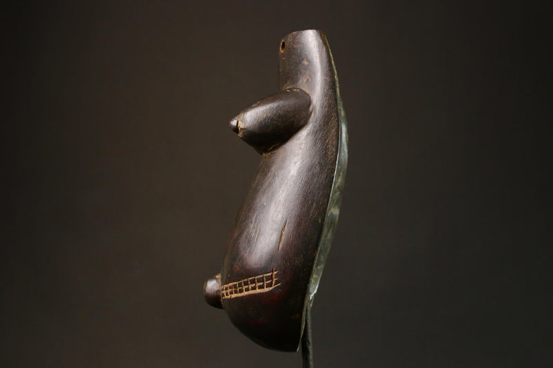 African Makonde Body Mask Handcrafted Wood Sculpture from Tanzania Stunning Art Piece Perfect for Home Decor and Collectors-G3184