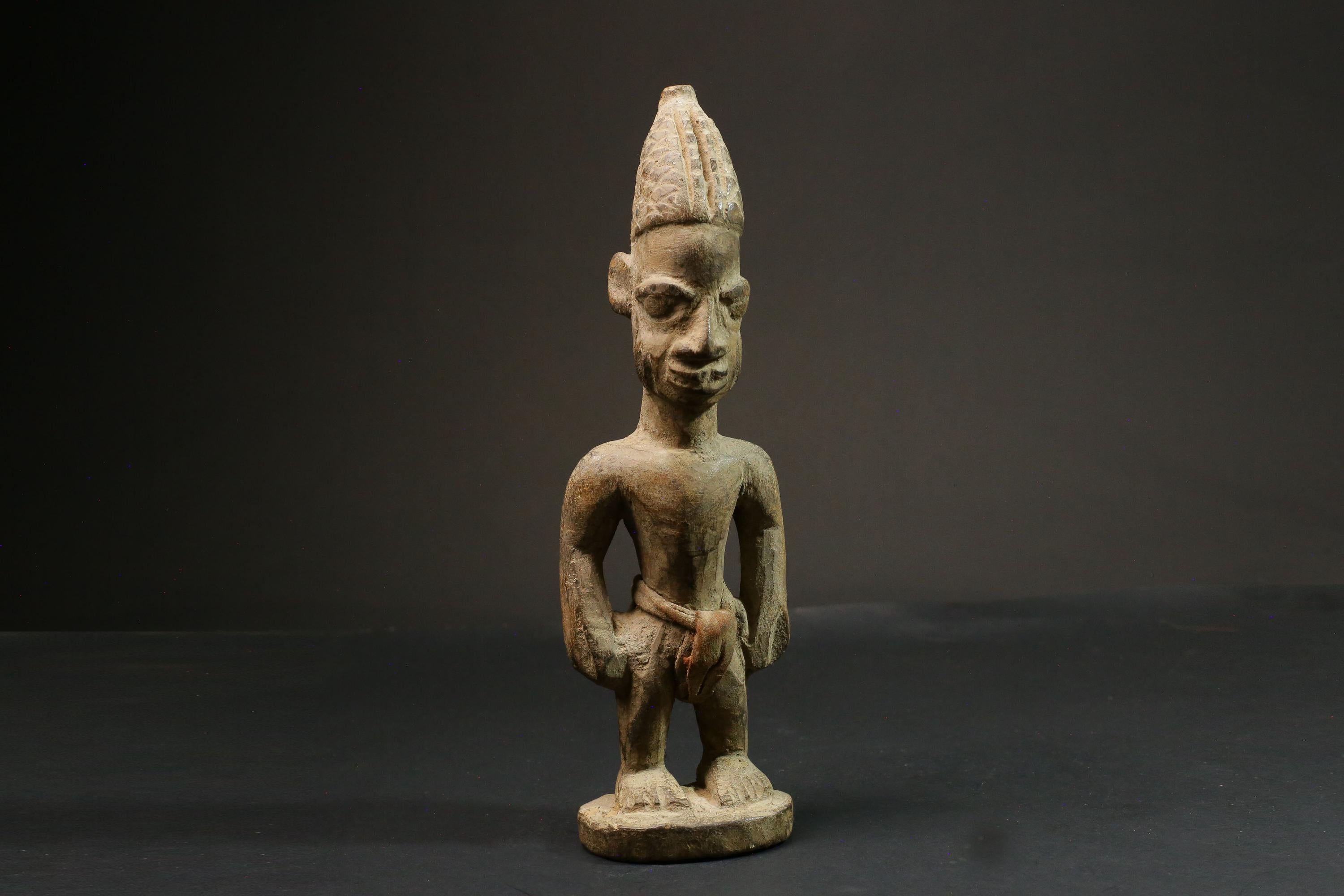 African Tribal Figure Wood Hand Carved Vintage Wall Hanging Art Decor | Unique Home Decor | Ethnic Wall Art | Pombia Figure-4150