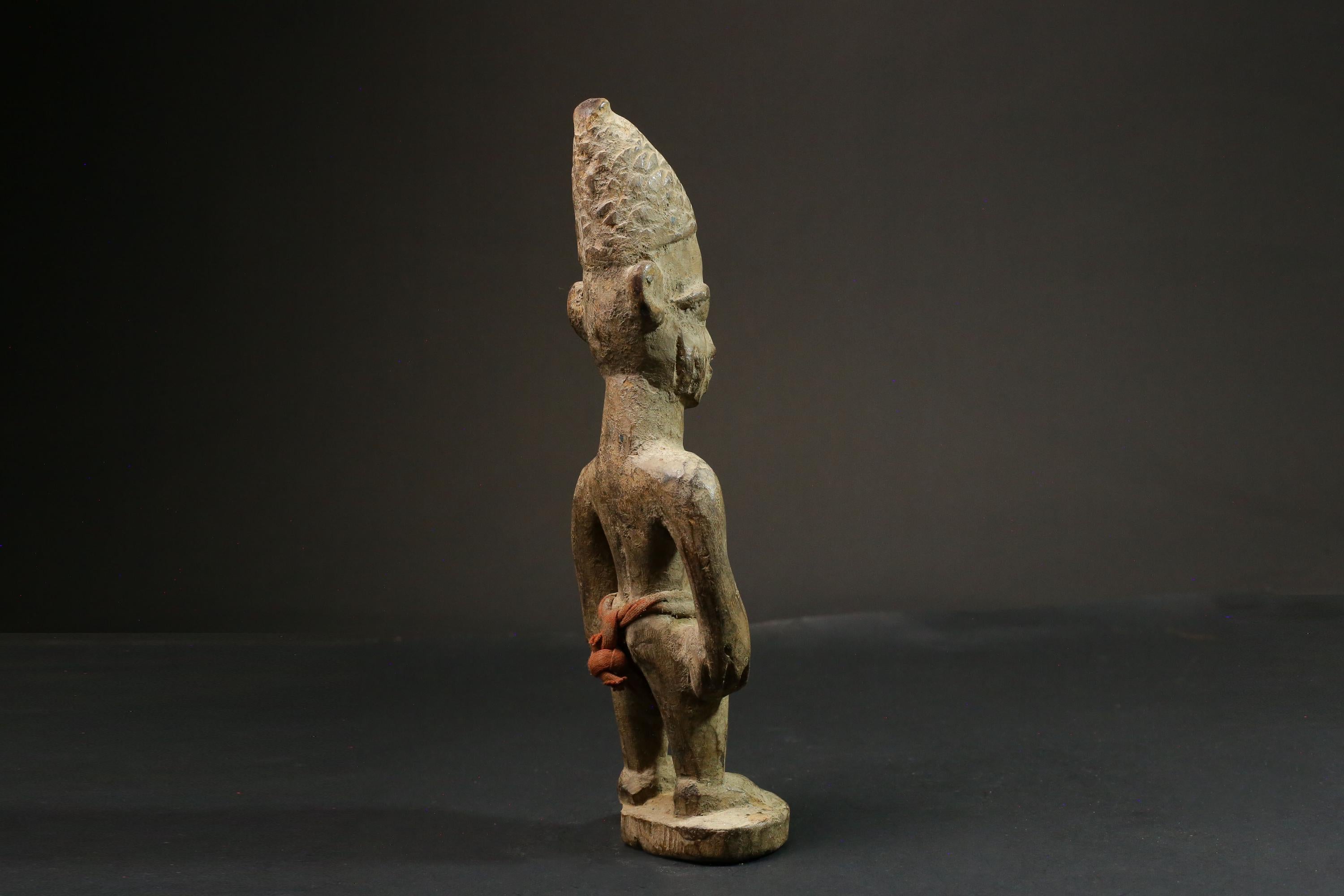 African Tribal Figure Wood Hand Carved Vintage Wall Hanging Art Decor | Unique Home Decor | Ethnic Wall Art | Pombia Figure-4150