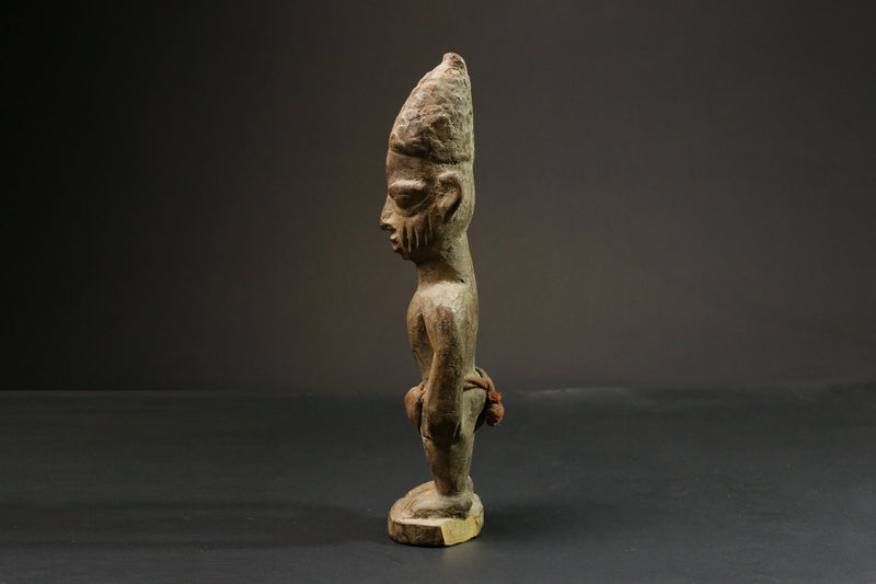 African Tribal Figure Wood Hand Carved Vintage Wall Hanging Art Decor | Unique Home Decor | Ethnic Wall Art | Pombia Figure-4150