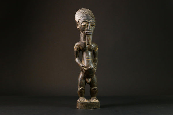 Exquisite Antique African Baoulé Waka Sonaof Wood Statue | Unique Handcrafted Art Piece | Collectible Tribal Sculpture | Ethnic Décor -G3179