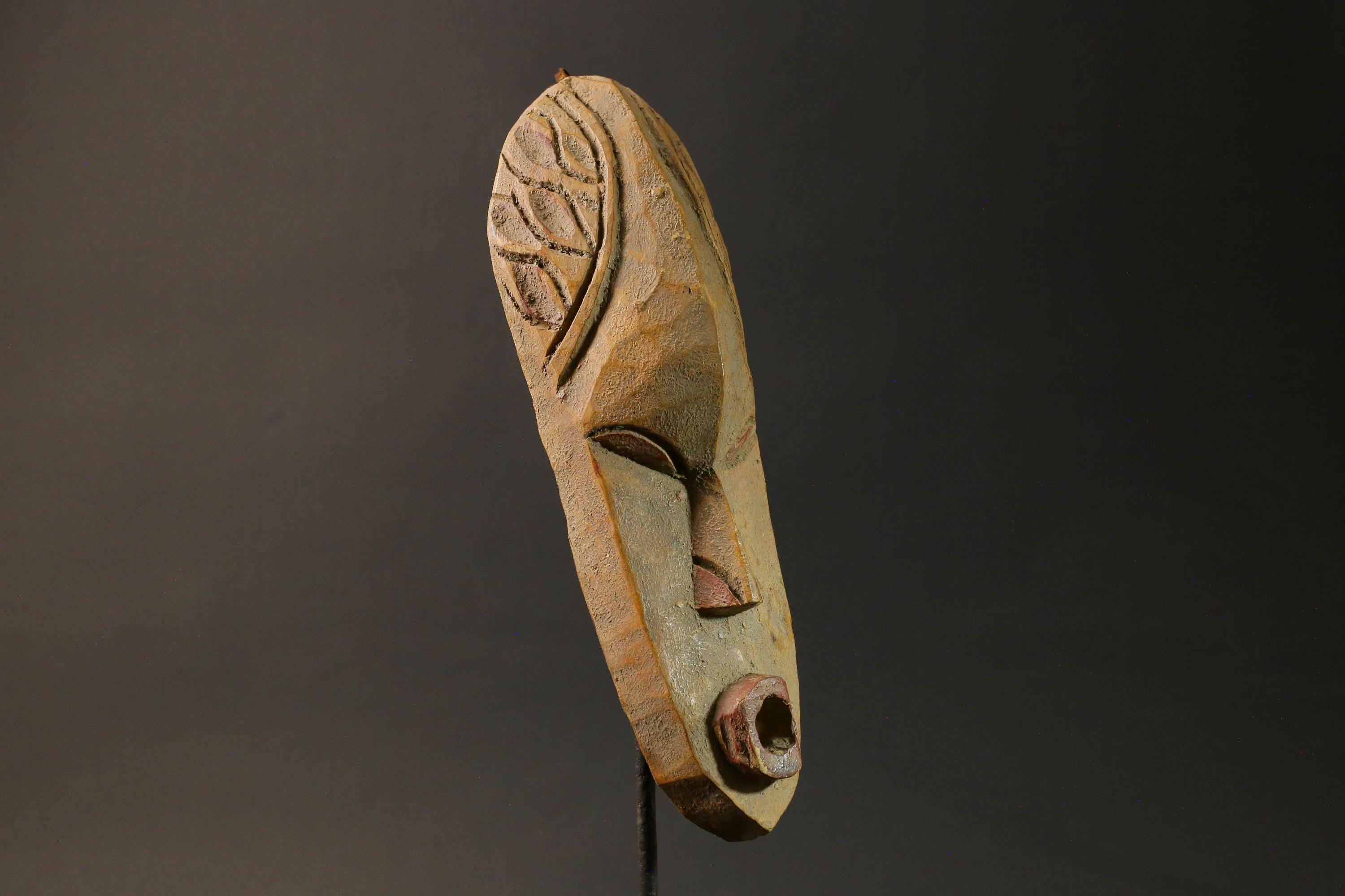 African wood mask Dan Mask Tribal Wood Hand Carved Vintage Masks for wall-7561